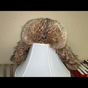 J Crew Collection real coyote Trapper hat